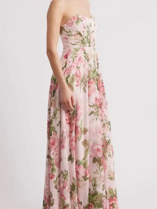 Lulus Vivian Strapless Corset Gown – NWT – Size S - Picture 5 of 9